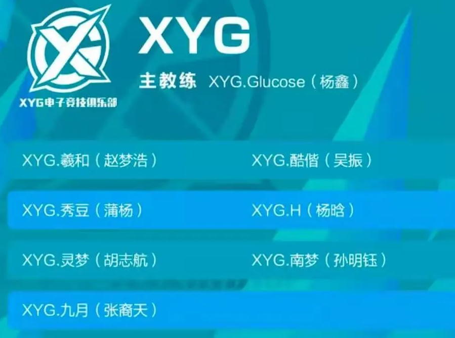 xyg是哪个公司的王者荣耀